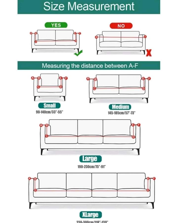 Sofa Cover - Black lightening