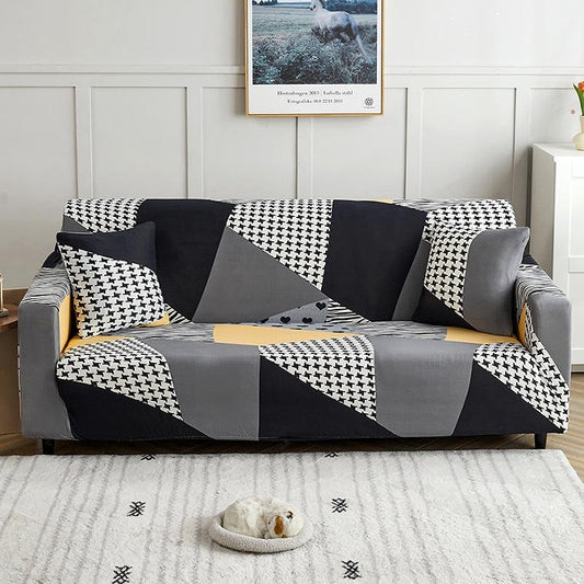 Sofa Cover - Mosaic Grey (New)