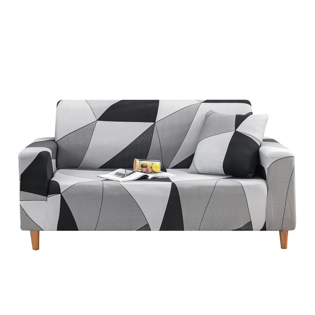 Sofa Cover - Mosaic Grey