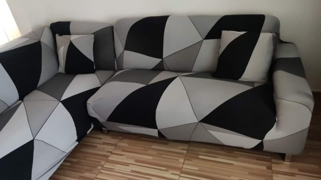 Sofa Cover - Mosaic Grey