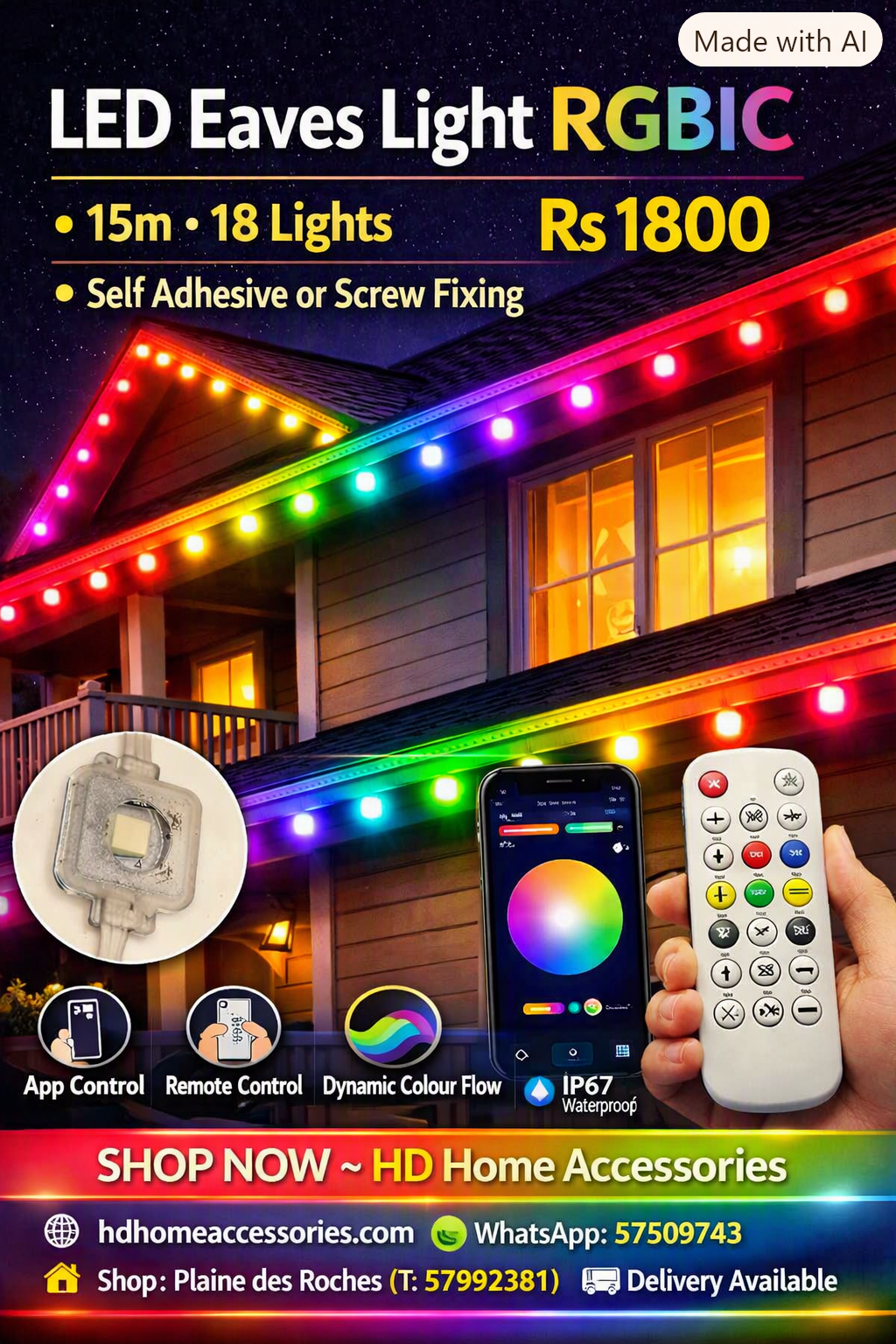 Rainbow LED outdoor lights (Electric)