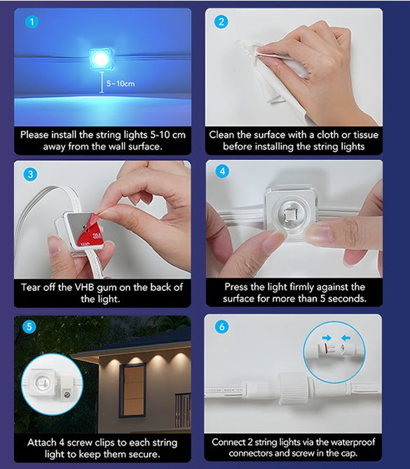 Rainbow LED outdoor lights (Electric)