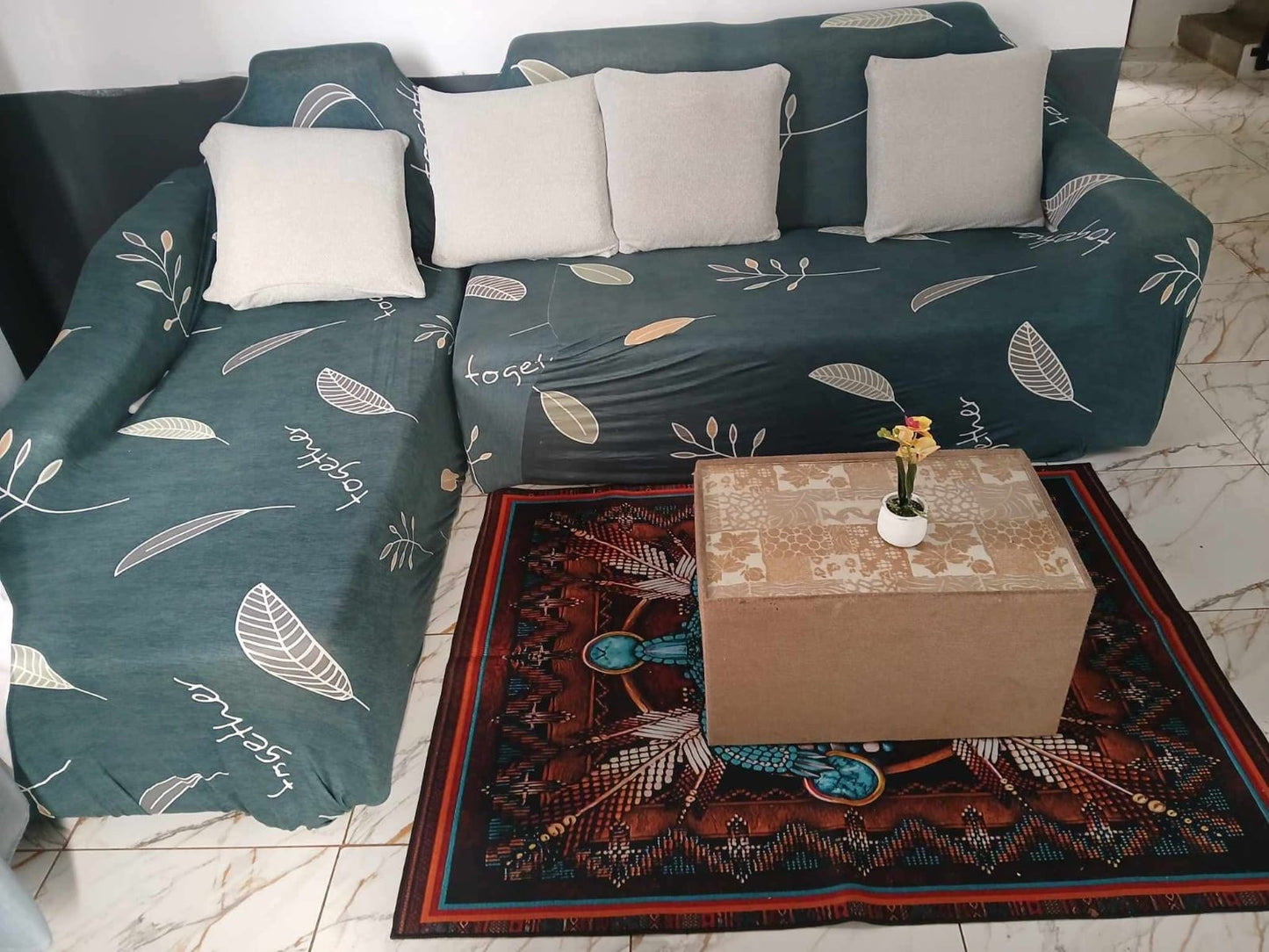 Sofa Cover - Dark green