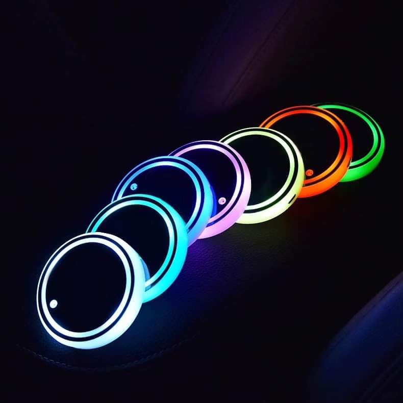 Colourful Cup Holder LED Light ( Pack of 2)