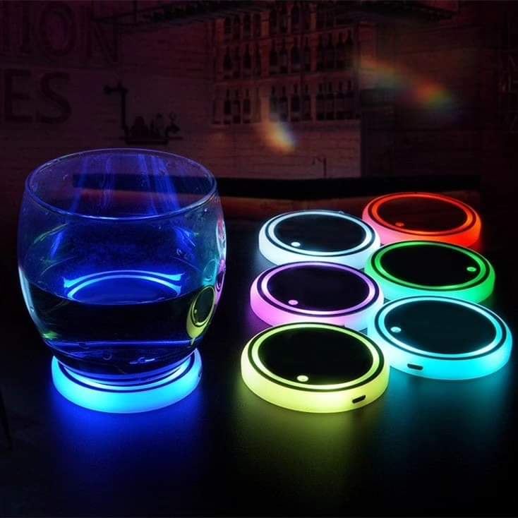 Colourful Cup Holder LED Light ( Pack of 2)